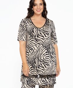 Yoek Tuniek wide bottom SAFARI | Wit | Maat 42/44