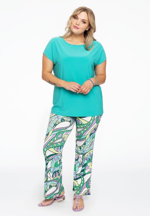 Yoek Pantalon bootleg BARI | Wit | Maat 54/56