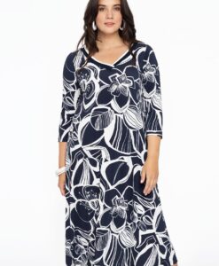Yoek Jurk SKETCH | Blauw | Maat 50/52