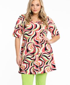 Yoek Tuniek wide bottom BONNY | Roze | Maat 42/44