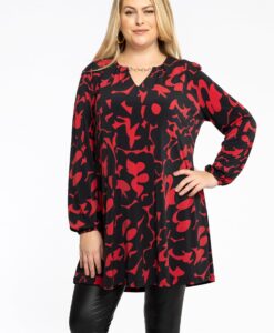 Yoek Tuniek Wide Bottom met ketting SIENNA | Zwart | Maat 42/44