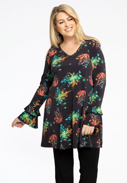 Yoek Tuniek Wide Bottom | Zwart | Maat 42/44