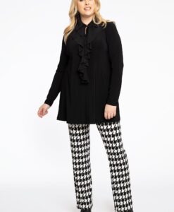 Yoek Tregging PIED DE POULE | Zwart | Maat 54/56