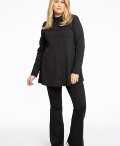 Yoek Pantalon flare TRAVEL | Zwart | Maat 42/44