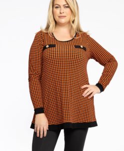 Yoek Tuniek Flare KARINA | Oranje | Maat 54/56