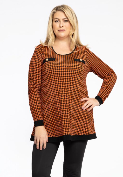 Yoek Tuniek Flare KARINA | Oranje | Maat 54/56
