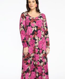 Yoek Jurk A-line long ROSE | Roze | Maat 38/40
