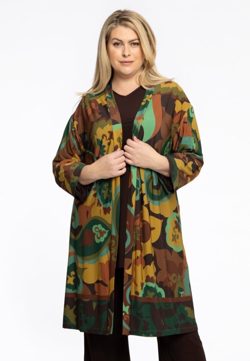 Yoek Lang vest MAUDE | Groen | Maat 38/40