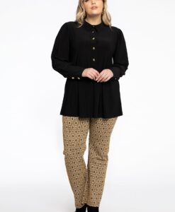 Yoek Trousers bootleg DIAMONDS | Licht Bruin | Maat 42/44