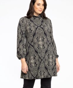 Yoek Tuniek met col SANSA | Zwart | Maat 42/44