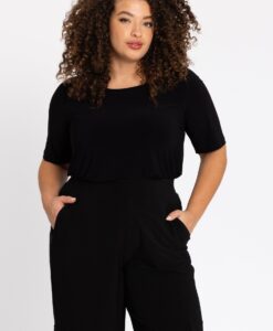 Yoek Wijde cargo broek | Zwart | Maat 42/44
