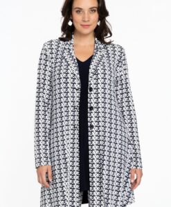 Yoek Blazer A-lijn | Beige | Maat 46/48