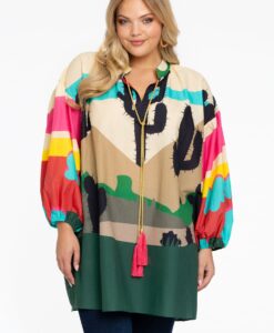 Yoek Blouse | Groen | Maat 46/48