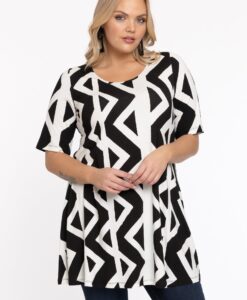 Yoek Tuniek wide bottom | Zwart | Maat 54/56