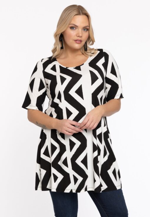 Yoek Tuniek wide bottom | Zwart | Maat 54/56
