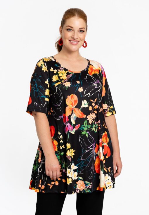 Yoek Tuniek wide bottom CAMPO | Zwart | Maat 38/40