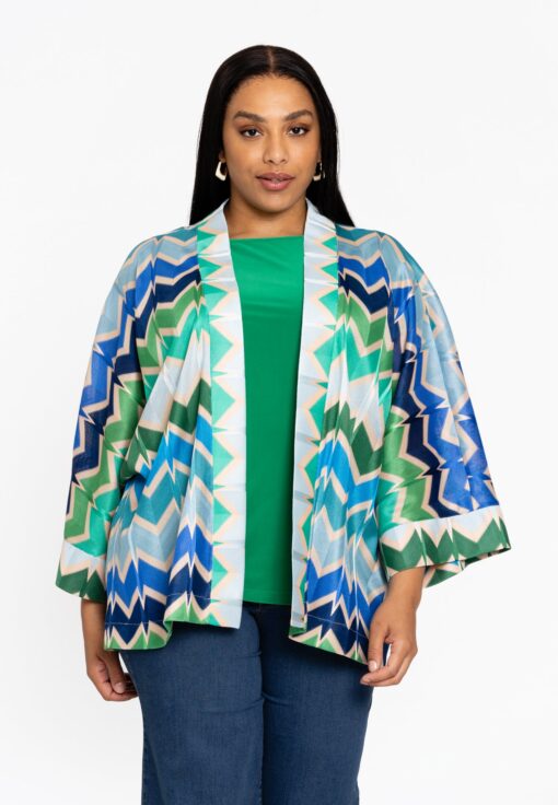 Yoek Kimono GARDENIA | Blauw | Maat 50/52