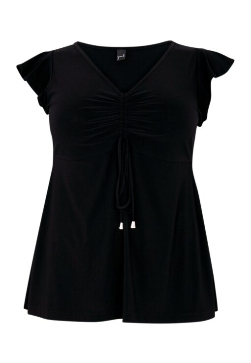 Yoek Top | Zwart | Maat 38/40