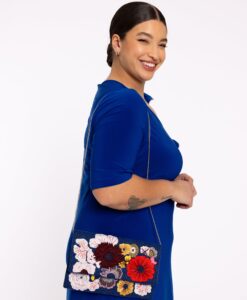 Clutch met bloemen