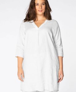 Yoek Tuniek met parels | Wit | Maat 50/52