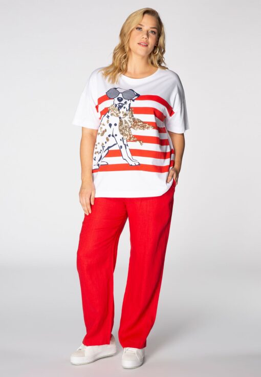 Yoek Lange broek | Rood | Maat 58/60