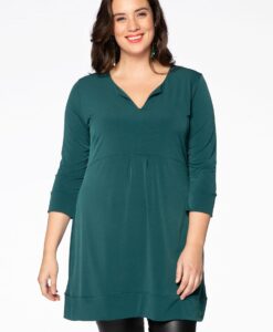 Yoek Tuniek met plooi | Groen | Maat 42/44