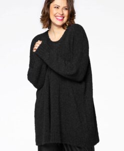 Yoek Pullover teddy | Zwart | Maat 54/56