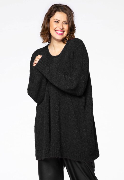 Yoek Pullover teddy | Zwart | Maat 54/56