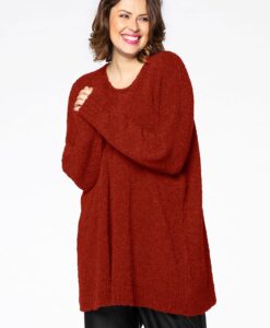 Yoek Pullover teddy | Oranje | Maat 42/44