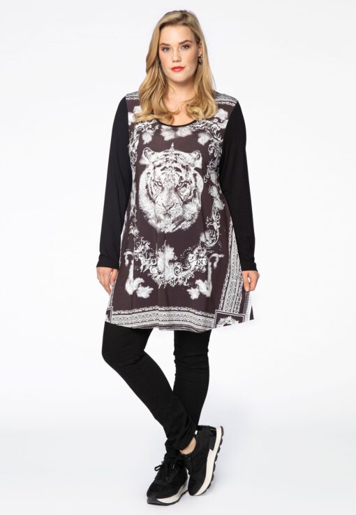 Yoek Tuniek tijger wide bottom | Zwart | Maat 50/52