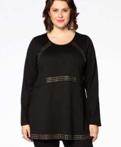 Yoek Tuniek flares | Zwart | Maat 46/48