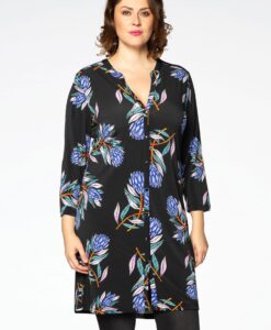 Yoek Tuniek met knoopjes VERA | Zwart | Maat 50/52