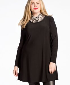 Yoek Tuniek wide bottom | Zwart | Maat 38/40