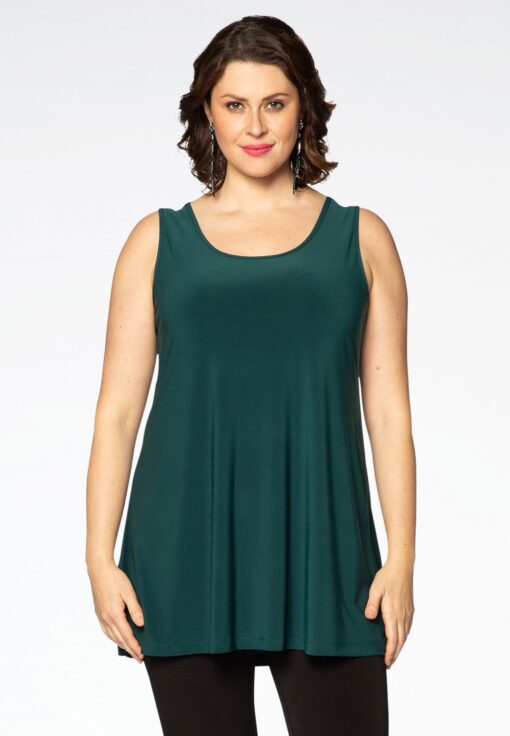 Yoek Singlet flare | Groen | Maat 42/44