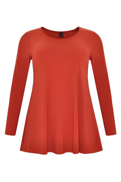 Yoek Tuniek flare long sleeve | Oranje | Maat 50/52