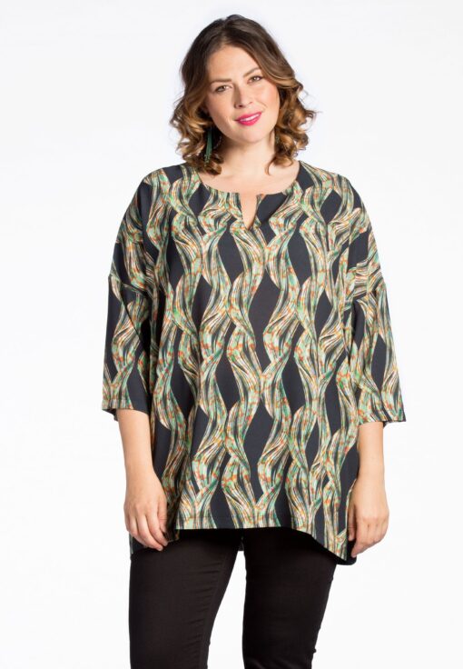 Yoek Wijde tuniek LIANNE | Multi | Maat 38/40