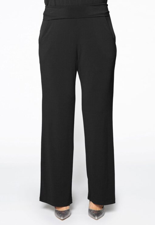 Yoek Broek met tailleband | Zwart | Maat 54/56