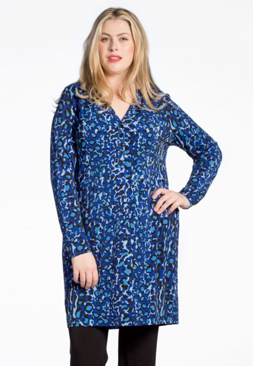 Yoek Tuniek met knoopjes BLUE LEO | Blauw | Maat 38/40
