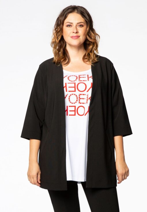 Yoek Jacket OTTOMAN | Zwart | Maat 50/52