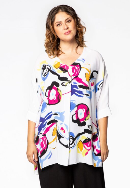 Yoek Tuniek met knopen CORDOBA | Wit | Maat 38/40