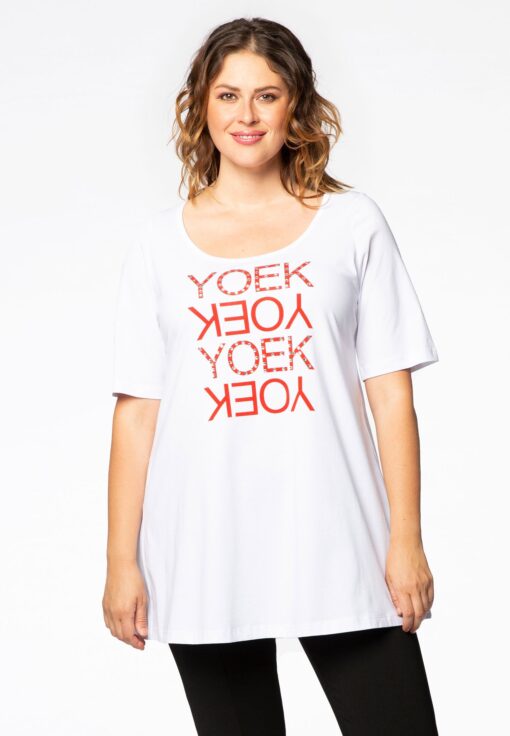 Yoek Tuniek flare YOEK | Wit | Maat 38/40