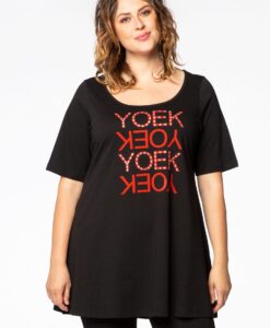 Yoek Tuniek flare YOEK | Zwart | Maat 50/52