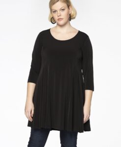Yoek Tuniek met naden | Zwart | Maat 38/40