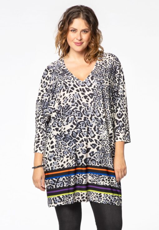 Yoek Wijde tuniek RAINBOW | Multi | Maat 46/48