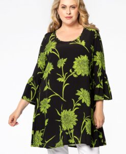 Yoek Tuniek wide bottom TOLEDO | Zwart | Maat 54/56