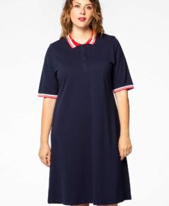 Yoek Jurk polo | Blauw | Maat 50/52