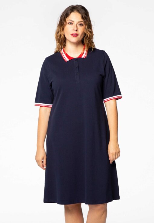 Yoek Jurk polo | Blauw | Maat 50/52