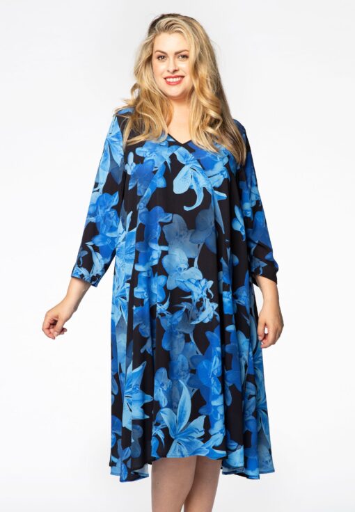 Yoek Jurk ORCHIDEE | Blauw | Maat 58/60