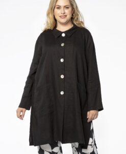 Yoek Jas pockets | Zwart | Maat 46/48