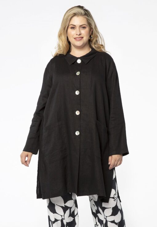 Yoek Jas pockets | Zwart | Maat 46/48